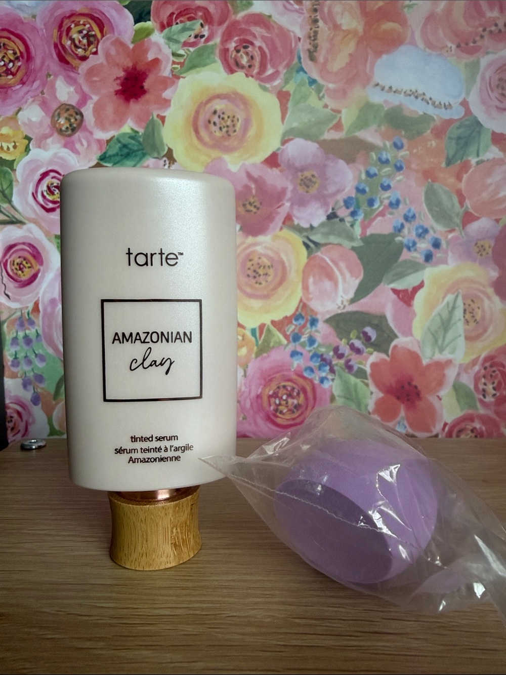 tarte Amazonian Clay Tinted Serum with Purple Silicone Sponge